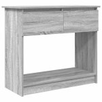 Vidaxl table console avec tiroirs sonoma gris 85, 5x38, 5x74, 5 cm