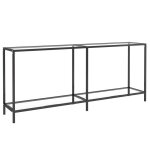 Vidaxl table console transparent 180x35x75, 5 cm verre trempé Vidaxl table console transparent 180x35x75, 5 cm verre trempé