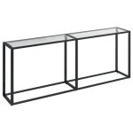 Vidaxl table console transparent 200x35x75, 5 cm verre trempé Vidaxl table console transparent 200x35x75, 5 cm verre trempé