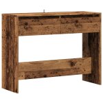 Vidaxl table console vieux bois 100x35x76, 5 cm bois d'ingnierie