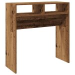 Vidaxl table console vieux bois 78x30x80 cm bois d'ingnierie