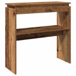 Vidaxl table console vieux bois 80 x 30 x 80 cm bois d'ingnierie