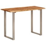 Vidaxl table à dîner 110x50x76 cm bois d'acacia solide Vidaxl table à dîner 110x50x76 cm bois d'acacia solide