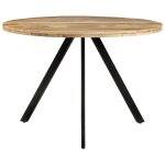 Vidaxl table  dner 110x75 cm bois de manguier massif