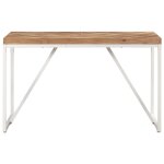 Vidaxl table  manger 120x60x76 cm bois massif d'acacia et de manguier