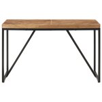 Vidaxl table à manger 120x60x76 cm bois massif d'acacia et de manguier Vidaxl table à manger 120x60x76 cm bois massif d'acacia et de manguier