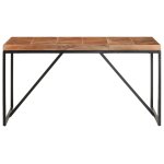 Vidaxl table à dîner 140x70x76 cm bois massif d'acacia et de manguier Vidaxl table à dîner 140x70x76 cm bois massif d'acacia et de manguier