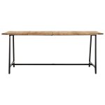 Vidaxl table � d�ner 180x90x75 cm bois de manguier massif