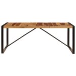 Vidaxl table � d�ner 200x100x75 cm bois de sesham solide