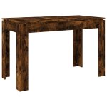 Vidaxl table  dner chne fum 120x60x76 cm bois d'ingnierie
