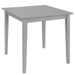 Vidaxl table � d�ner extensible gris (80 - 120) x 80 x 74 cm mdf