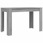 Vidaxl table � d�ner sonoma gris 120x60x76 cm bois d'ing�nierie