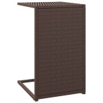 Vidaxl table en forme de c marron 40x35x60 cm résine tressée Vidaxl table en forme de c marron 40x35x60 cm résine tressée
