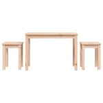 Vidaxl tables gigognes 3 pcs bois de pin massif