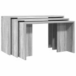 Vidaxl tables gigognes 3 pcs sonoma gris bois d'ingénierie Vidaxl tables gigognes 3 pcs sonoma gris bois d'ingénierie