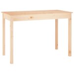 Vidaxl table � manger 110x55x75 cm bois massif de pin