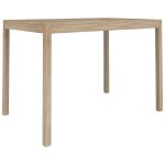 Vidaxl table � manger 110x70x75 cm bois d'acacia solide