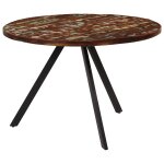 Vidaxl table � manger 110x75 cm bois massif de r�cup�ration