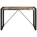 Vidaxl table  manger 120x55x76 cm bois massif de rcupration