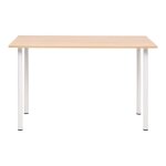 Vidaxl table  manger 120x60x73 cm chne et blanc