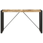 Vidaxl table � manger 140x70x75 cm bois de manguier massif