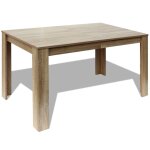 Vidaxl table à manger 140x80x75 cm chêne Vidaxl table à manger 140x80x75 cm chêne