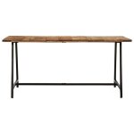 Vidaxl table  manger 160x80x75 cm bois de manguier massif