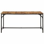 Vidaxl table � manger 160x80x75 cm bois de manguier massif brut