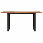 Vidaxl table � manger 160x80x75 cm bois massif d'acacia