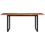 Vidaxl table  manger 180x90x75 cm bois massif d'acacia