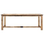 Vidaxl table � manger 200x100x75 cm bois de manguier massif