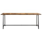 Vidaxl table  manger 200x100x75 cm bois de manguier massif