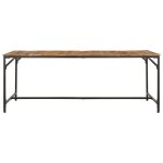 Vidaxl table  manger 200x100x75 cm bois de manguier massif brut