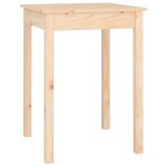 Vidaxl table � manger 55x55x75 cm bois massif de pin