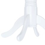 Vidaxl table � manger blanc et marron 106 cm bois d'h�v�a massif