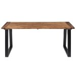 Vidaxl table � manger bois d'acacia massif 180x90 cm