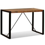 Vidaxl table � manger bois de r�cup�ration massif 120 cm