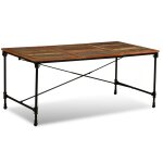 Vidaxl table  manger bois de rcupration massif 180 cm