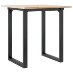 Vidaxl table � manger cadre en o 60x60x75 cm bois de pin massif acier