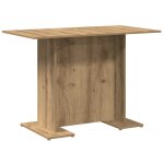 Vidaxl table � manger ch�ne artisanal 110 x 60 x 75 cm bois ing�nierie