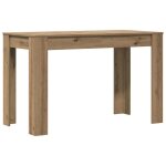 Vidaxl table � manger ch�ne artisanal 120x60x76 cm bois d'ing�nierie