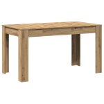 Vidaxl table  manger chne artisanal 140x74, 5x76 cm bois d'ingnierie