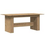 Vidaxl table � manger ch�ne artisanal 180x90x76 cm bois d'ing�nierie