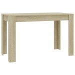 Vidaxl table � manger ch�ne sonoma 120x60x76 cm bois d'ing�nierie