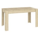 Vidaxl table � manger ch�ne sonoma 140x74, 5x76 cm bois d'ing�nierie