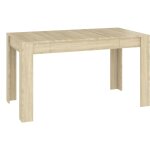 Vidaxl table  manger chne sonoma 140x74, 5x76 cm bois d'ingnierie