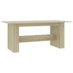 Vidaxl table  manger chne sonoma 180x90x76 cm bois d?ingnierie