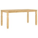 Vidaxl table à manger corona 160x80x75 cm bois massif de pin Vidaxl table à manger corona 160x80x75 cm bois massif de pin