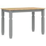 Vidaxl table à manger corona gris 112x60x75 cm bois massif de pin Vidaxl table à manger corona gris 112x60x75 cm bois massif de pin