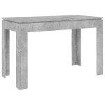 Vidaxl table à manger gris béton 120x60x76 cm bois d'ingénierie Vidaxl table à manger gris béton 120x60x76 cm bois d'ingénierie